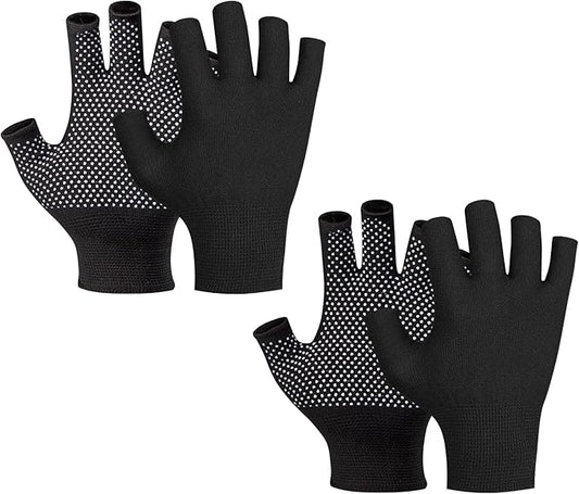 Half-Finger Workout Gloves, Sports Cycling Glove, Fingerless Work Gloves for Men Women, Anti-slip Exercise Gloves