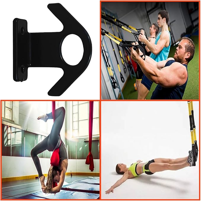 Resistance Band Wall Anchor(3PCS),Resistance Bands Wall Mount for Home Workouts & Yoga Gym,Resistance Band Hooks for Resistance Bands, Stretch Straps & Suspension Trainers