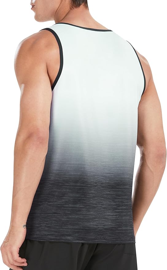 EZRUN Men's Quick Dry Sport Tank Top for Bodybuilding Gym Athletic Jogging Running,Fitness Training Workout Sleeveless Shirts