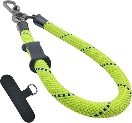 Phone Lanyard Wrist Strap Phone Strap Wrist Lanyard for Cell Phone Around the Hand with Lanyard Patch (Green/Blue)