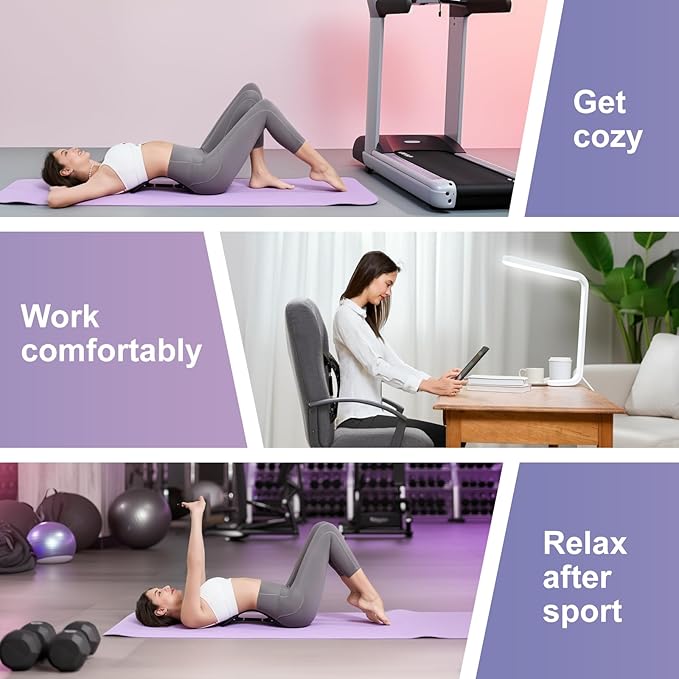 YAJIACLONE Back Stretcher for Lower Back Pain Relief,Adjustable, Portable, Durable Lumbar Support Board,Stocking Stuffers for Adults, Unique Elephant Thanksgiving Christmas Gift.