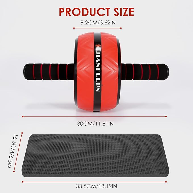 Ab Roller Wheel, Ab Roller for Abs Workout, Ab Roller Wheel Exercise Equipment for Core Workout, Ab Wheel Roller for Home Gym, Ab Workout Equipment for Abdominal Exercise