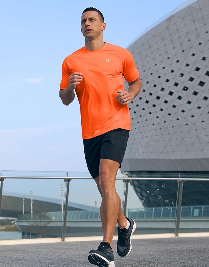 G Gradual Men's Workout Athletic T-Shirts Moisture Wicking Cooling Running Shirts Short Sleeve Performance Tee for Gym Tennis