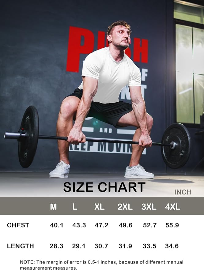 3 & 5 Pack Shirts for Men Moisture Wicking Workout Performance Dry Fit Mesh Gym Athletic Running T-Shirt