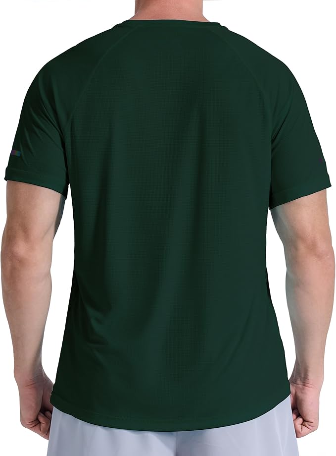 Men's Short Sleeve Workout Shirts Quick Dry Lightweight T-Shirts Gym Running Athletic Tshirt for Summer