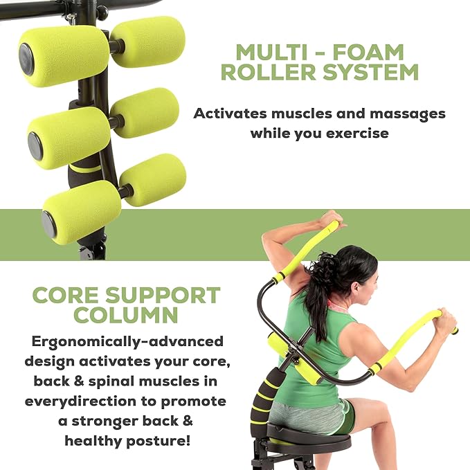 AB Doer 360 - Ab Fitness Machine System Provides An Abdonimal And Muscle Activating Workout with Aerobics to Burn Calories and Workout