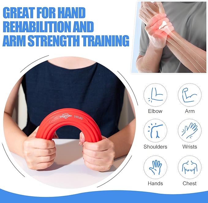 Flex Therapy Bars,Twist Bar for Physical Therapy & Resistance Bar for Golfers Elbow,Tendinitis,Wrist,Forearms Pain, Improve Grip Strength and Relieve Pain