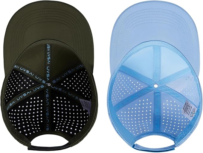 UPF 50+ Performance Water Resistant Baseball Cap Lightweight Breathable Hat Golf Running Boat Hiking for Men Women