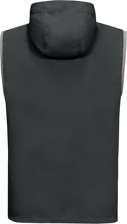 Little Donkey Andy Men's Lightweight Softshell Vest Windproof Sleeveless Jacket for Travel Hiking Running Golf