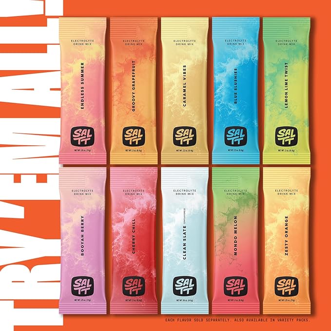 SALTT Electrolytes Powder Flavored Drink Mix - Cocoa Loco - 30 Hydration Packets - Magnesium, Potassium, Sodium, Trace Minerals - Zero Sugar & Gluten Free - Travel Essentials