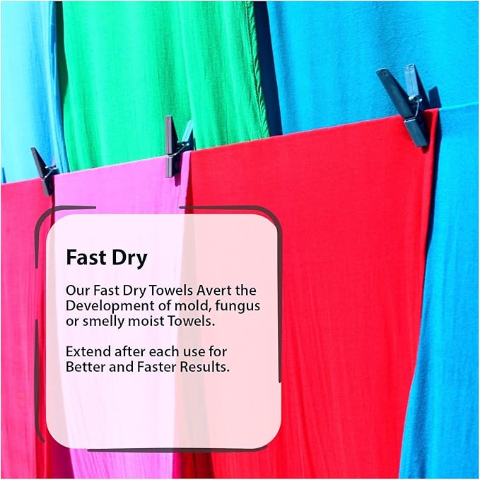 ecox Outdoors Microfiber Towel Fast Drying Soft Feel Fast Action Drying for Gym Beach Outdoors Travel Yoga Camping Compact Size 1 Piece 24x48 in Red MFT1P24RD