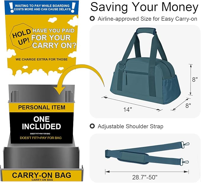 Small Gym Bag 14 inch for Women & Men Mini Gym Duffel Bag with Wet Compartment Waterproof Travel Duffle Bag for Sports Workout Dance