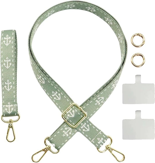 Adjustable 1" Width Phone Crossbody Lanyard and Wristlet Strap - Gift For The Lover In Your Life