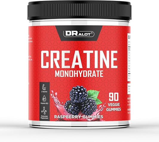 99.99% Creatine Monohydrate Gummies More 15% Strength, 5X Energy & Muscle Support Pre-Workout Complex Creatine for Women & Men with 5000mg Creatine, L-Taurine, B12, Mg & K, Low Calorie, 90 Count