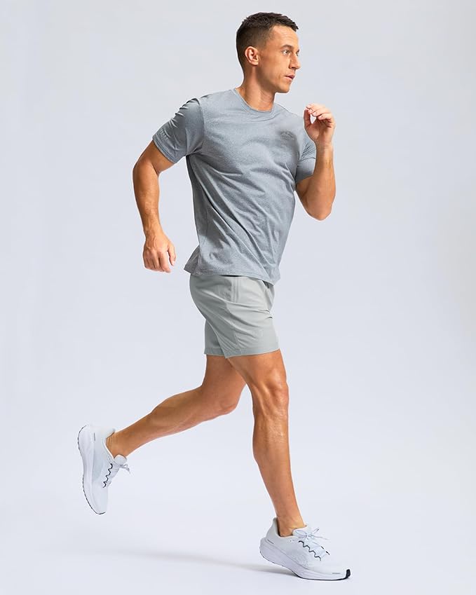 G Gradual Men's Athletic Running Shorts with Zipper Pockets Quick Dry 7"/ 5"/ 9" Workout Gym Shorts for Basketball Hiking