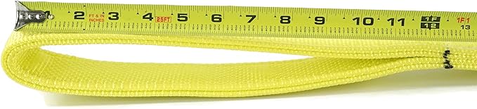 3 Ply Slings. Many Lengths in Listing! (USA Made), 2" x12' Nylon Lifting Web Sling. 8,200 lbs Vertical, 6,600 Choker, 16,400 Basket, High Capacity Eye & Eye (2" x12')