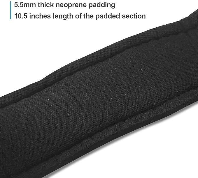 Ankle Straps Neoprene Padded Fitness Wrist Cuffs with D Ring High Strength Exercises Gym Pulley Strap for Cable Machines (Black 2 Pack)