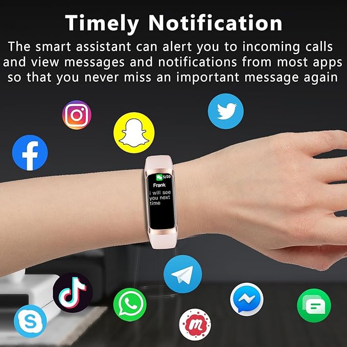 Fitness Tracker Activity Tracker 1.10''AMOLED Touch Color Screen,Smart Watch with 24/7 Blood Oxygen Heart Rate,Sleep Monitor,IP68 Waterproof,Step Counter Health for Women Men (Pink)
