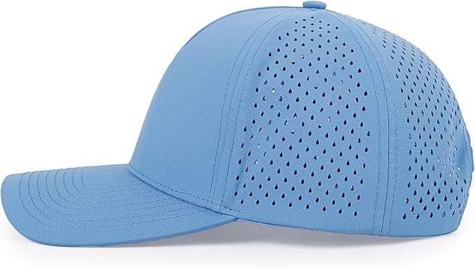 Quick Dry Baseball Cap Curved Brim Snapback Hat Laser Cut Mesh Ball Cap Golf Ball Cap for Men Women