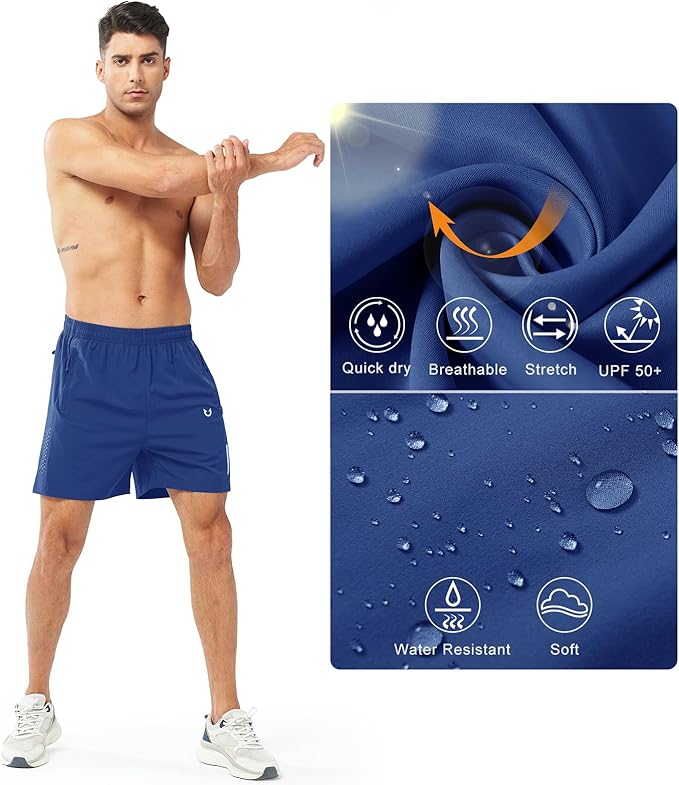 NORTHYARD Men's Athletic Running Shorts Quick Dry Workout Shorts 7"/ 5"/ 9" Lightweight Sports Gym Basketball Tennis Hiking