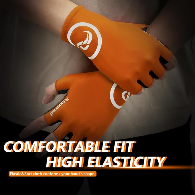 Cycling Gloves,Anti-Slip 5mm Padded Biking Gloves for Men Women Shock-Absorbing Summer Breathable for Road Bicycle Commuting