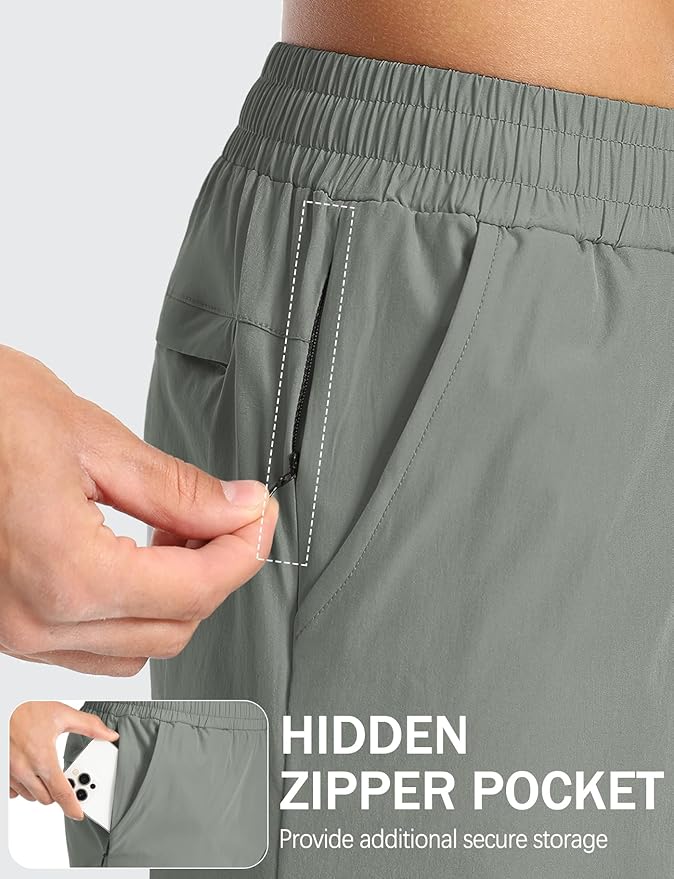 Aolesy Men's 5''/7'' Running Shorts Quick Dry Workout Gym Shorts with Pockets, Tennis Training Athletic(Linerless & Liner)