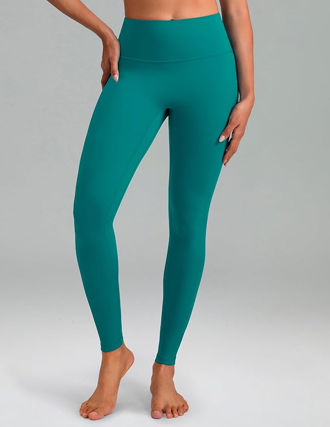 Colorfulkoala Dreamlux No Front Seam Leggings for Women 25"/28" Inseam, Seamless High Waisted Buttery Soft Yoga Pants