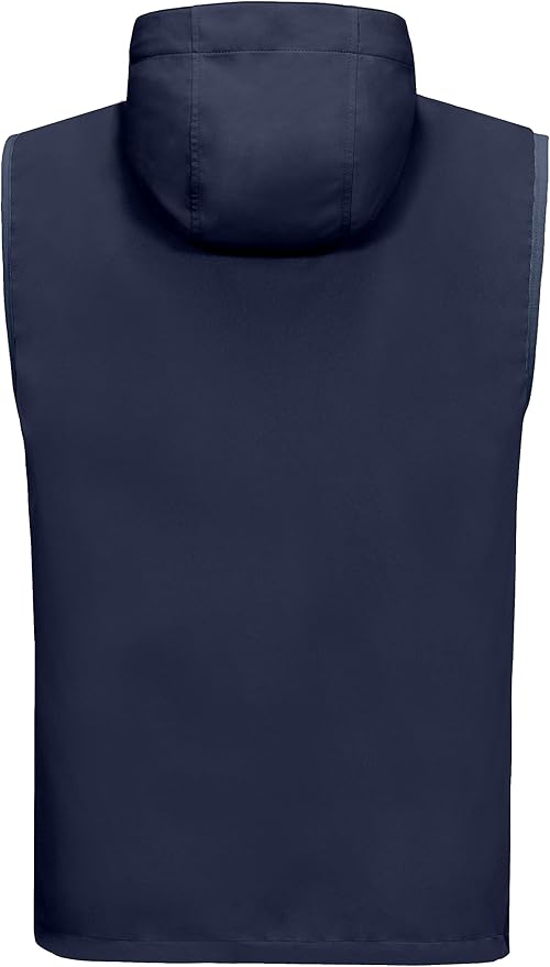 Little Donkey Andy Men's Lightweight Softshell Vest Windproof Sleeveless Jacket for Travel Hiking Running Golf