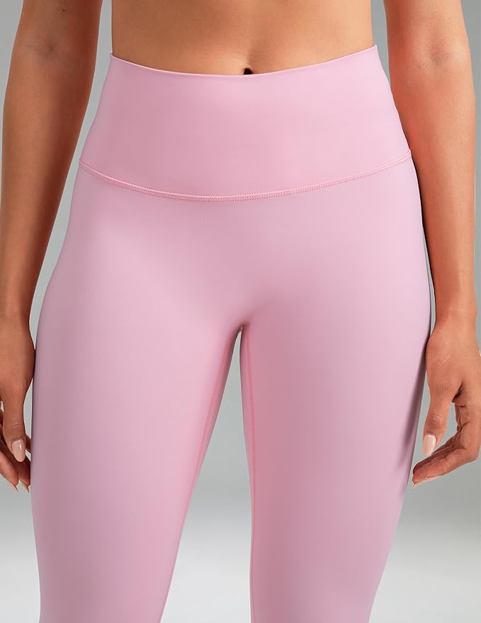 Colorfulkoala Dreamlux No Front Seam Leggings for Women 25"/28" Inseam, Seamless High Waisted Buttery Soft Yoga Pants