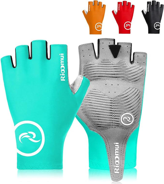 Cycling Gloves,Anti-Slip 5mm Padded Biking Gloves for Men Women Shock-Absorbing Summer Breathable for Road Bicycle Commuting