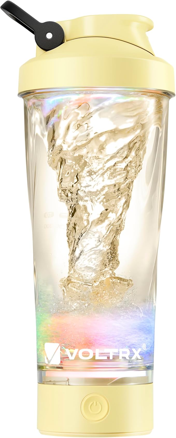 VOLTRX Premium Electric Protein Shaker Bottle, Made with Tritan - BPA Free - 24 oz Vortex Portable Mixer Cup/USB C Rechargeable Shaker Cups for Protein Shakes