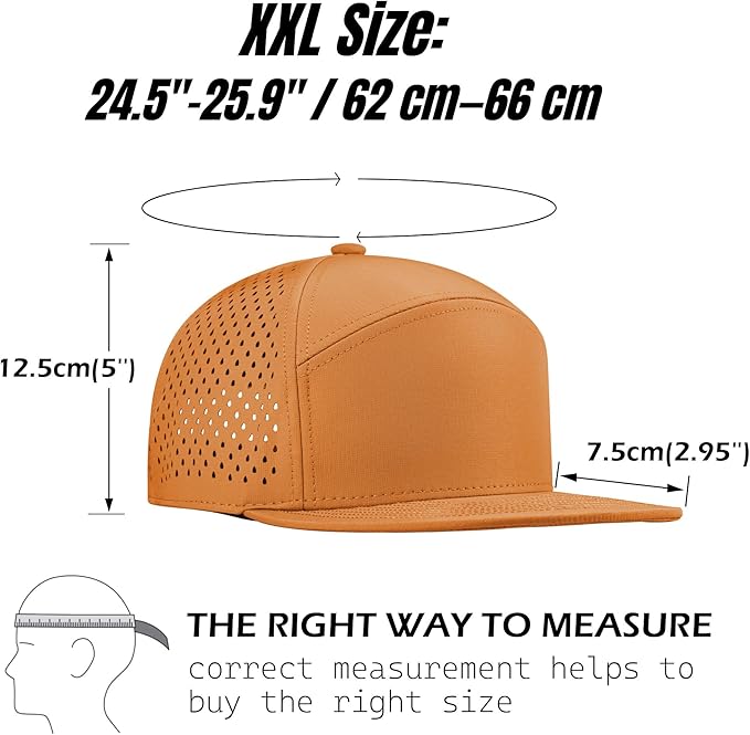 Performance Snapback Hats for Men Women,Flat Bill Cap,Golf,Running,Workout