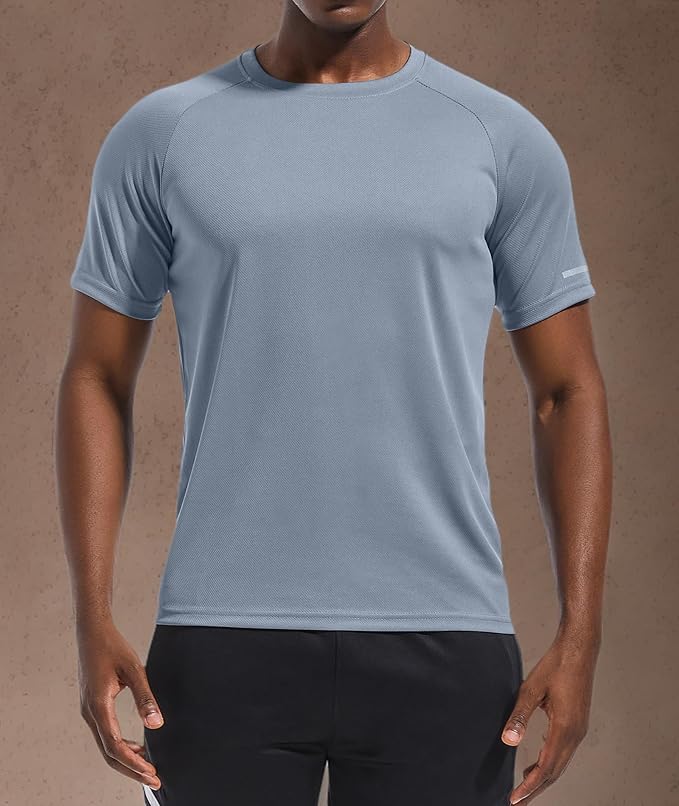 Holure Men's Mesh Quick-Dry Short Sleeve Workout T-Shirt