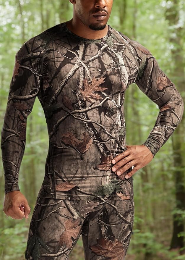 TSLA Men's UPF 50+ Compression Shirts, Cool Dry Long Sleeve Athletic Tops, Sports Baselayer Workout Shirt