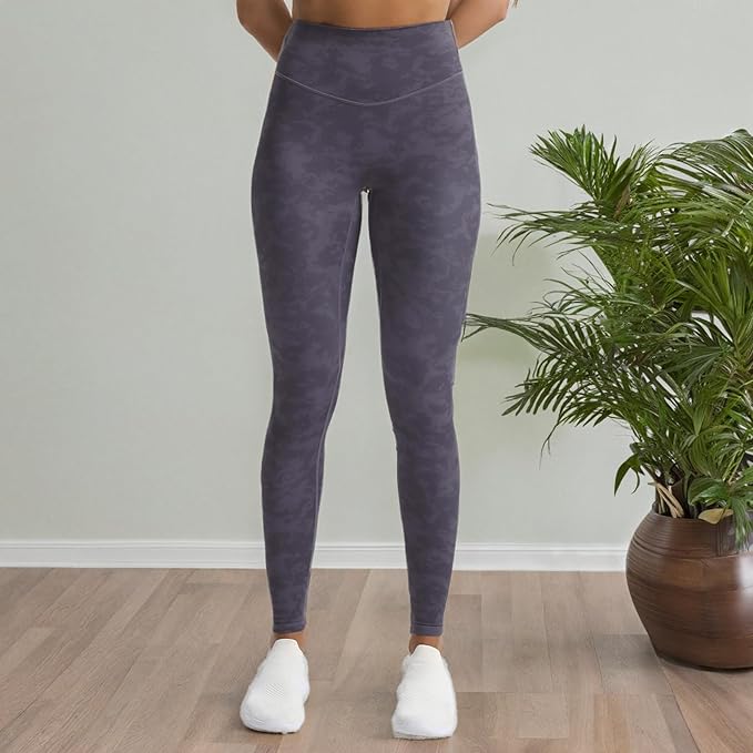 Aoxjox High Waisted Workout Leggings for Women Tummy Control Buttery Soft Yoga Metamorph Deep V Pants 26"