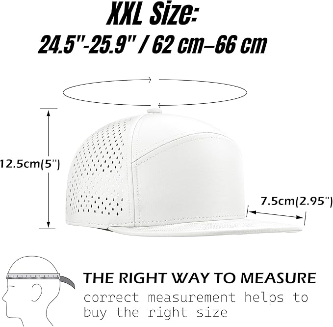 Performance Snapback Hats for Men Women,Flat Bill Cap,Golf,Running,Workout