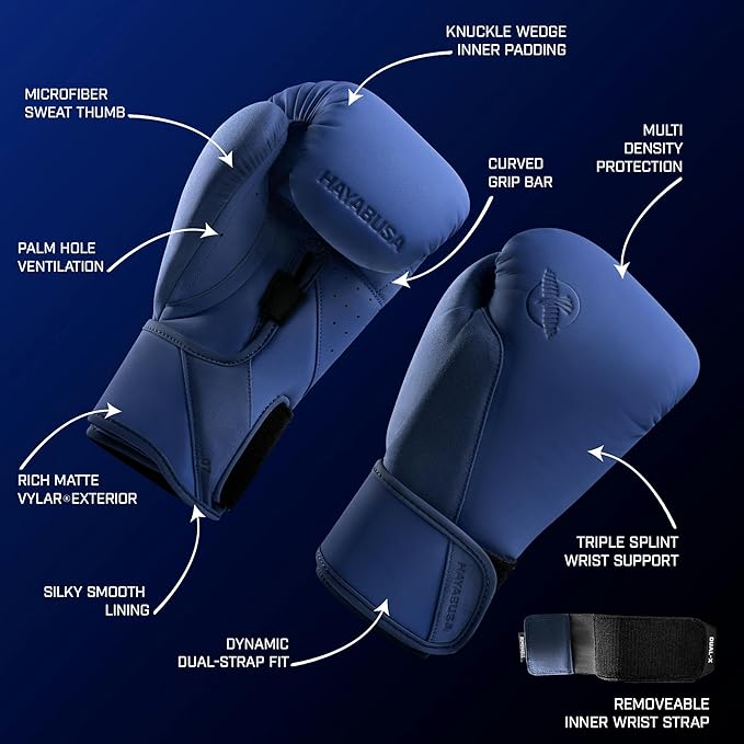 Hayabusa T360 Boxing Gloves – Revolutionary Hand Ergonomics | Empowering Wrist Support | Single or Dual Strap Closure | Training, Sparring, Heavy Bag - 10 oz 12 oz 14 oz 16 oz 18 oz