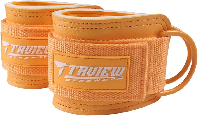 TAVIEW Ankle Straps Cable Machine Attachment for Gym - Cable Kickback Ankle Straps - Padded Ankle Cuffs for Glute Kickbacks and Leg Workouts