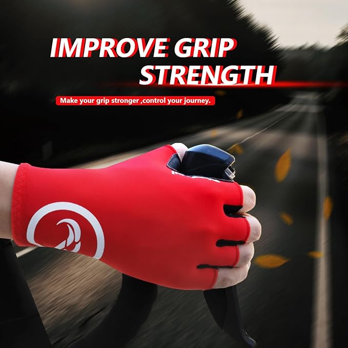 Cycling Gloves,Anti-Slip 5mm Padded Biking Gloves for Men Women Shock-Absorbing Summer Breathable for Road Bicycle Commuting