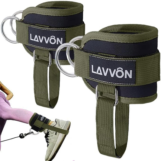 Ankle Straps for Cable Machines Kickbacks - Adjustable Comfort Ankle Cable Attachments for Gym Ankle Cuff Cable Machine Glute Kickback Straps - Leg Extensions, Curls & Ankle Cuffs Women