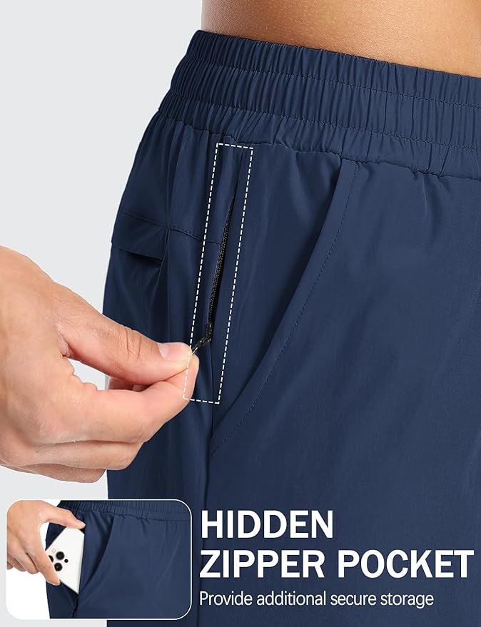 Aolesy Men's 5''/7'' Running Shorts Quick Dry Workout Gym Shorts with Pockets, Tennis Training Athletic(Linerless & Liner)
