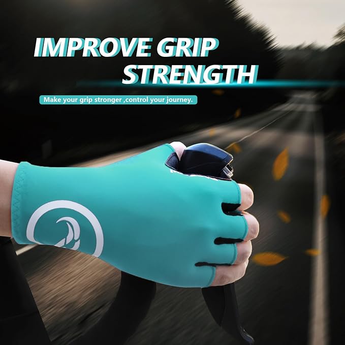 Cycling Gloves,Anti-Slip 5mm Padded Biking Gloves for Men Women Shock-Absorbing Summer Breathable for Road Bicycle Commuting