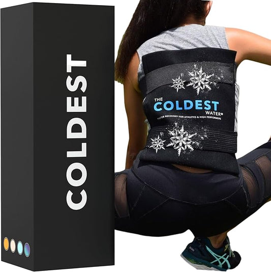 Coldest Ice Pack for Back Pain Relief - All Body Multipurpose Ice Pack for Lower Back Pain, Swelling, Bruises, Surgery, Cramps - Hot & Cold Therapy - Reusable & Adjustable Gel (Large)