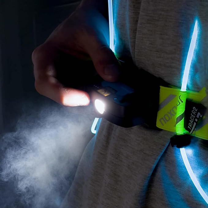 noxgear Tracer2 Multicolor Light Up and Reflective Running Vest | Rechargeable, Ultra-bright Running Lights for Runners