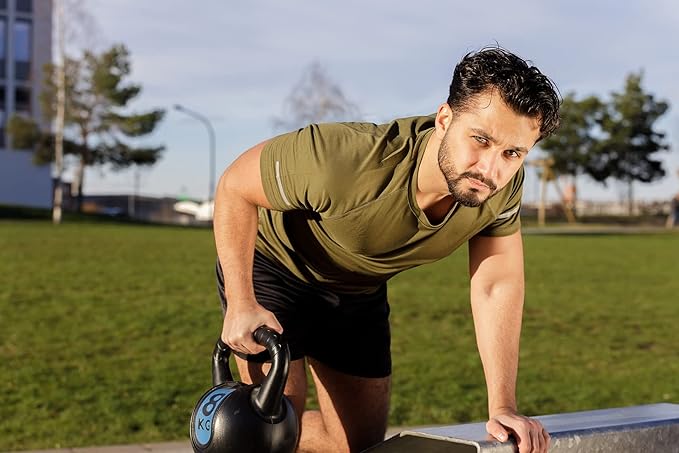 frueo Men's 1/3 Pack Workout Shirts Quick Dry Moisture Wicking Short Sleeve Mesh Athletic T-Shirts