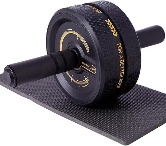 Upgraded Ab Roller Wheel. Abdominal Training Roller for Men/Women, Abdominal Wheels Widened to 3.4 ", Rubber Tread of The Abdominal Wheel Upgraded, Max Weight 490 lbs