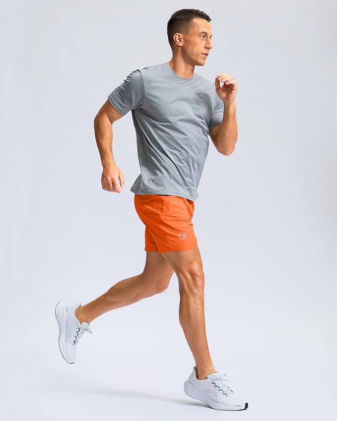 G Gradual Men's Athletic Running Shorts with Zipper Pockets Quick Dry 7"/ 5"/ 9" Workout Gym Shorts for Basketball Hiking