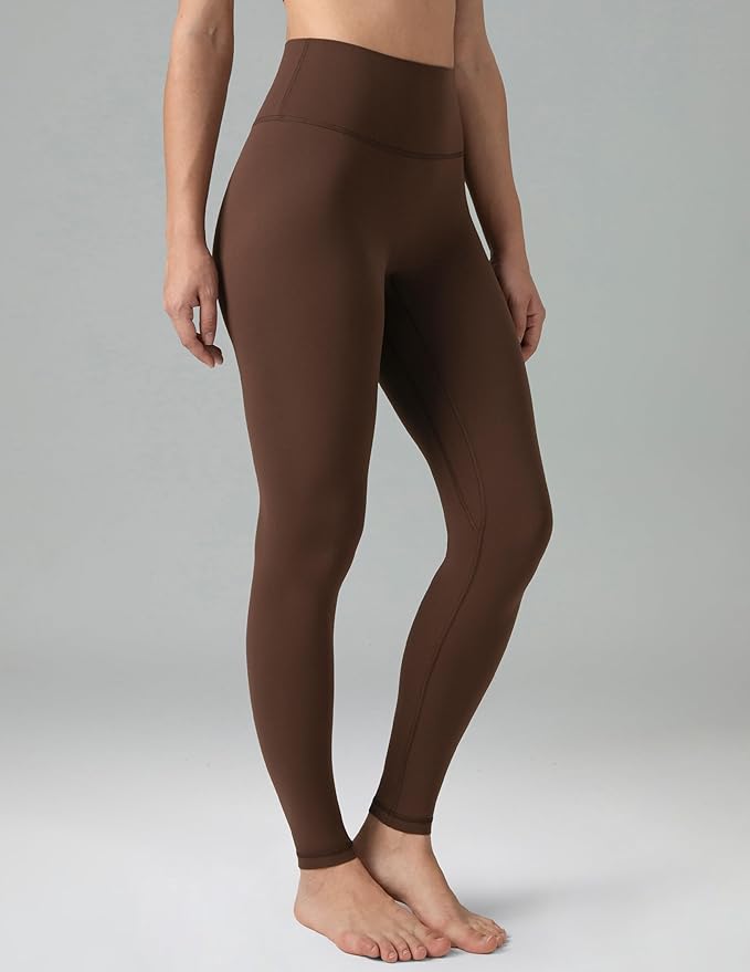 Colorfulkoala Dreamlux No Front Seam Leggings for Women 25"/28" Inseam, Seamless High Waisted Buttery Soft Yoga Pants