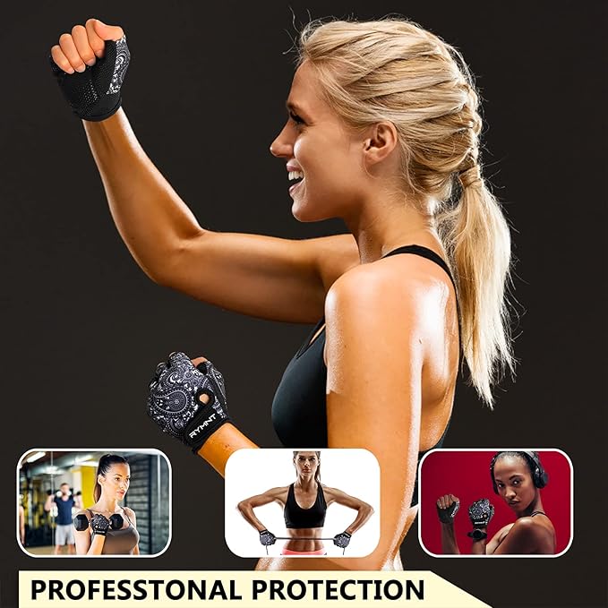 ZEROFIRE Workout Gloves for Women Men - Weight Lifting Gloves with Full Palm Protection & Extra Grip for Women Gym, Weightlifting, Weight Lift, Rowing, Exercise, Sport, Cycling