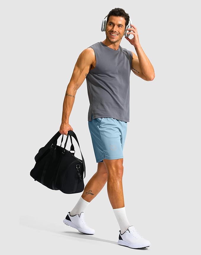 G Gradual Men's Running Athletic Shorts with Zipper Pocket 5"/ 7" Lightweight Quick Dry Gym Workout Shorts for Tennis Active